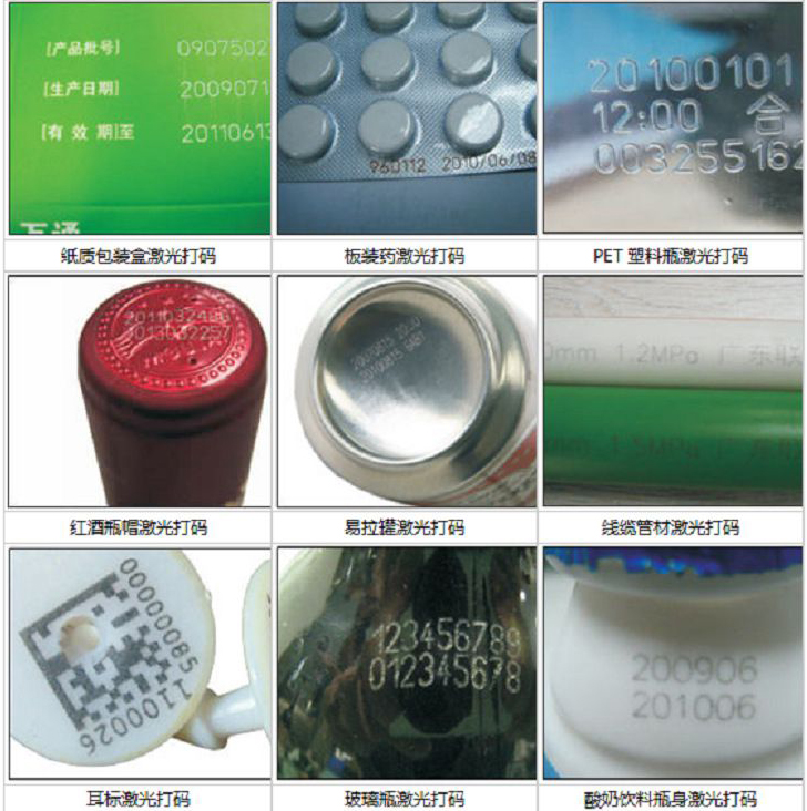 酒水飲料、食品醫(yī)藥包裝激光打標